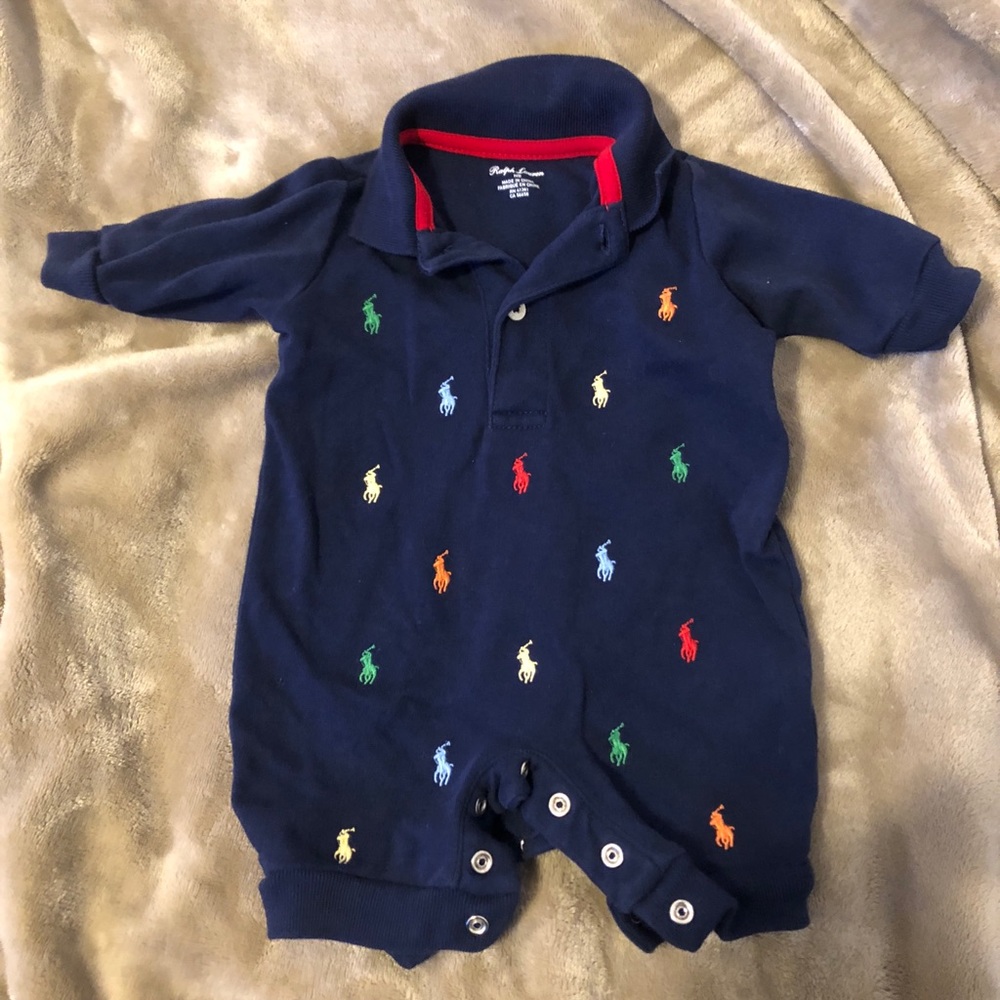 Ralph Lauren baby boy polo onesies ( 4total)